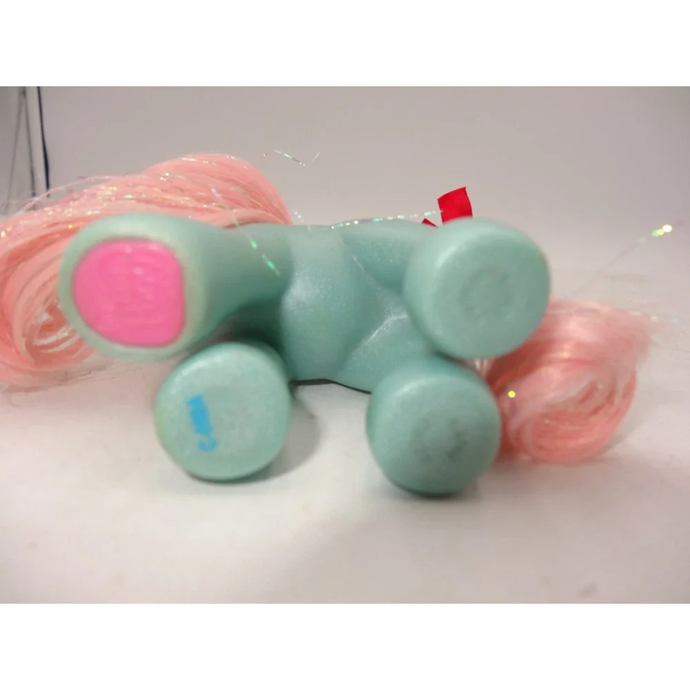 My Little Pony Piccolo Figure‎ With Glitter Hair Teal Pink Hasbro VTG 2002 G3